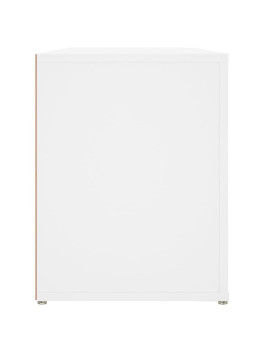 Botník bílý 100 x 35 x 45 cm kompozitní dřevo