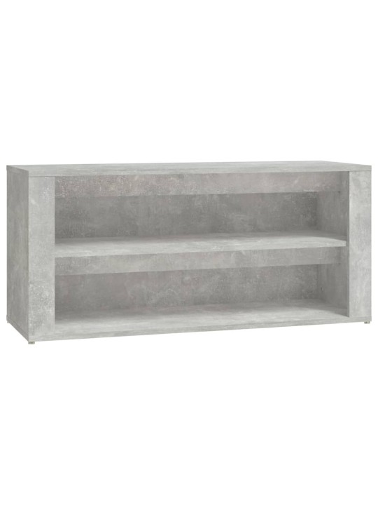 Botník betonově šedý 100 x 35 x 45 cm kompozitní dřevo