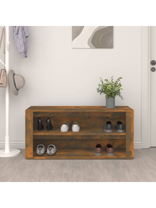 Botník kouřový dub 100 x 35 x 45 cm kompozitní dřevo