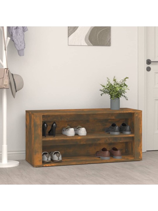 Botník kouřový dub 100 x 35 x 45 cm kompozitní dřevo