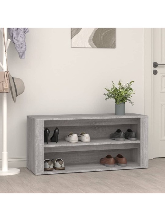 Botník šedý sonoma 100 x 35 x 45 cm kompozitní dřevo