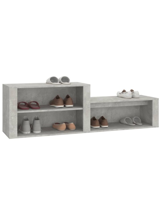 Botník betonově šedý 150 x 35 x 45 cm kompozitní dřevo