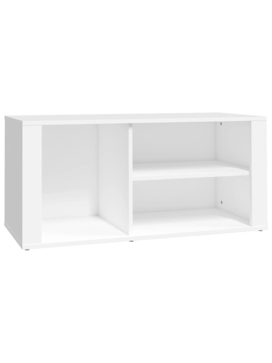 Botník bílý 100x35x45 cm kompozitní dřevo
