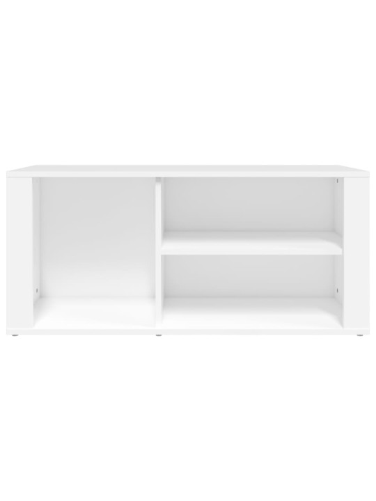 Botník bílý 100x35x45 cm kompozitní dřevo