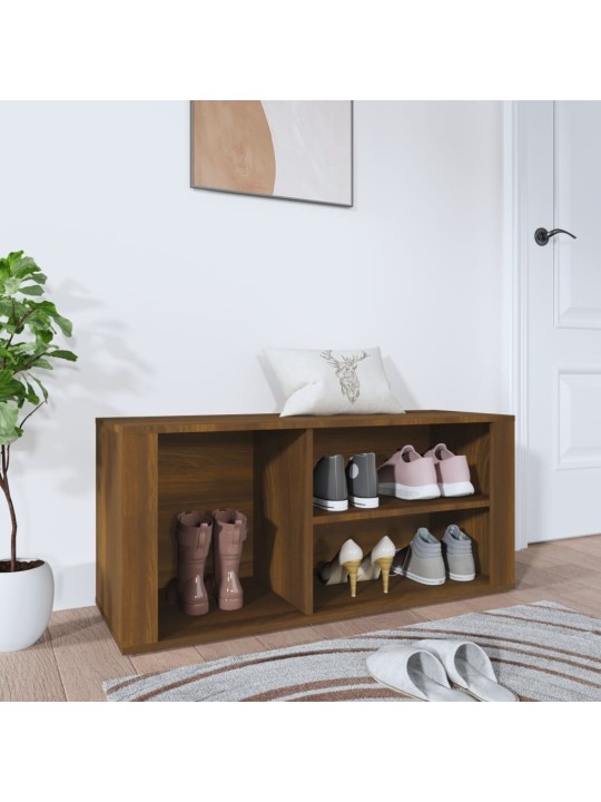 Botník hnědý dub 100x35x45 cm kompozitní dřevo