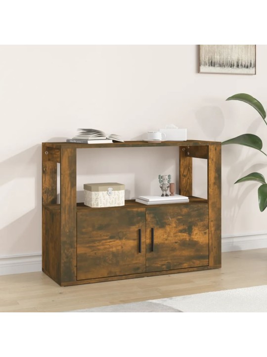 Příborník kouřový dub 80x30x60 cm kompozitní dřevo