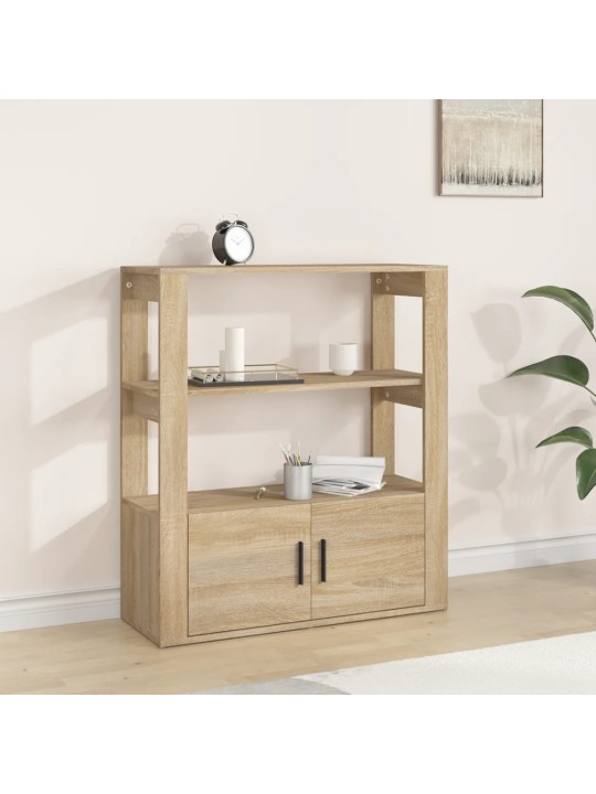 Příborník dub sonoma 80x30x90 cm kompozitní dřevo