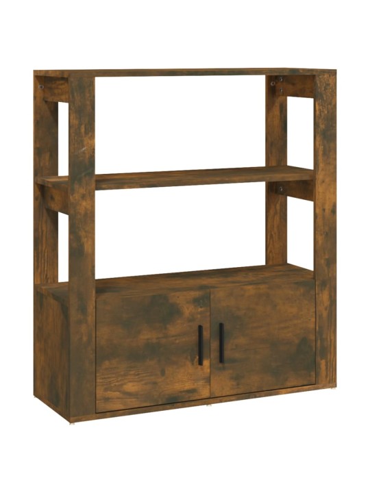 Příborník kouřový dub 80x30x90 cm kompozitní dřevo