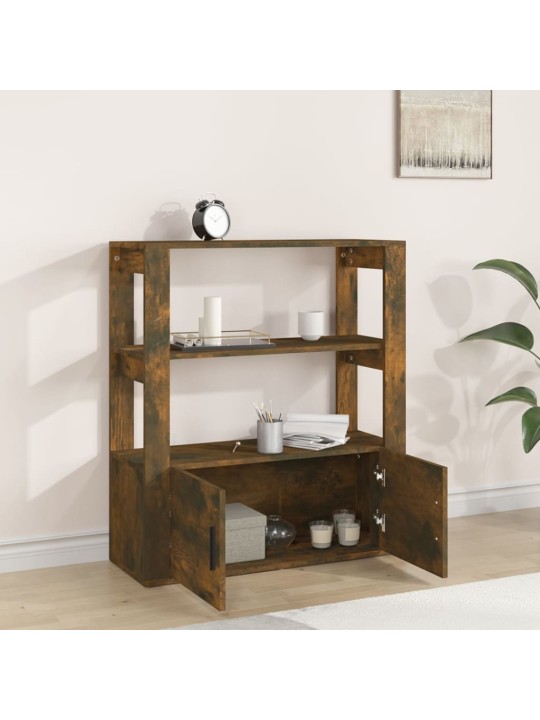 Příborník kouřový dub 80x30x90 cm kompozitní dřevo