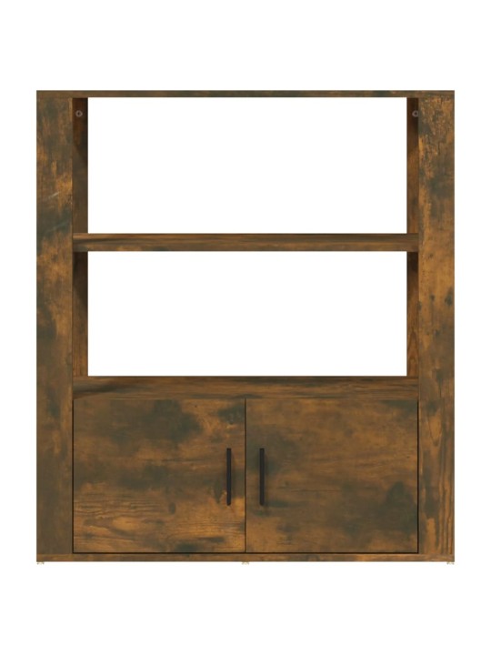 Příborník kouřový dub 80x30x90 cm kompozitní dřevo