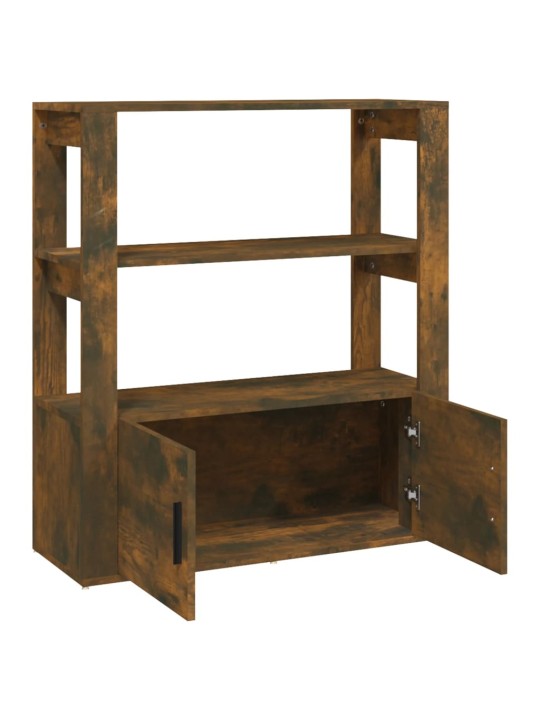 Příborník kouřový dub 80x30x90 cm kompozitní dřevo
