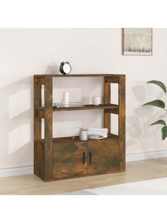 Příborník kouřový dub 80x30x90 cm kompozitní dřevo