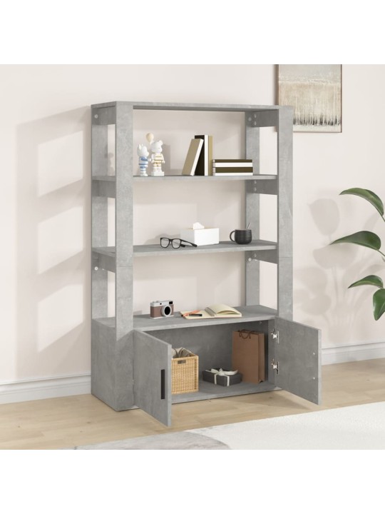 Příborník betonově šedý 80x30x119,5 cm kompozitní dřevo
