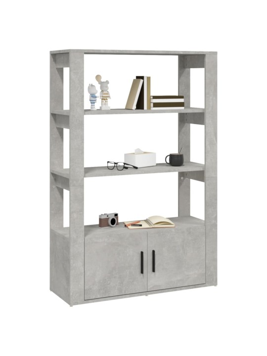 Příborník betonově šedý 80x30x119,5 cm kompozitní dřevo