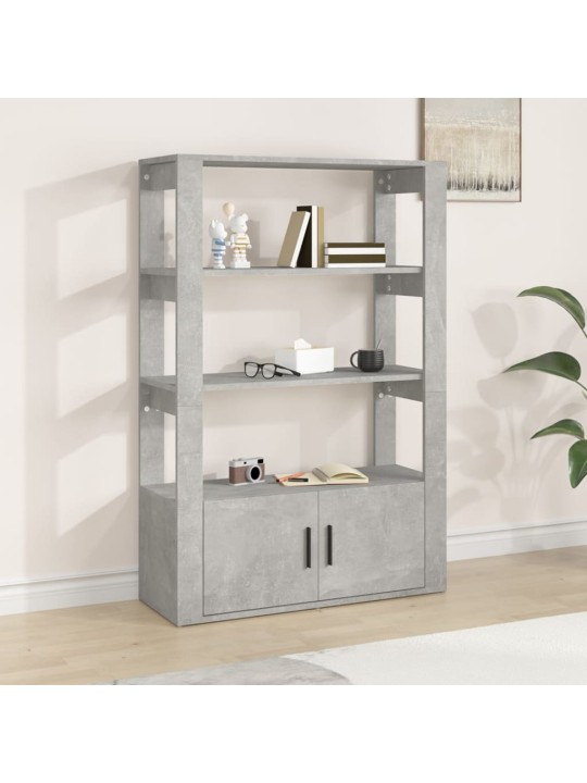 Příborník betonově šedý 80x30x119,5 cm kompozitní dřevo