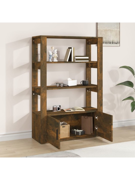Příborník kouřový dub 80x30x119,5 cm kompozitní dřevo