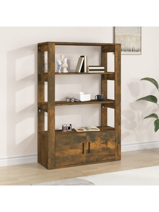 Příborník kouřový dub 80x30x119,5 cm kompozitní dřevo