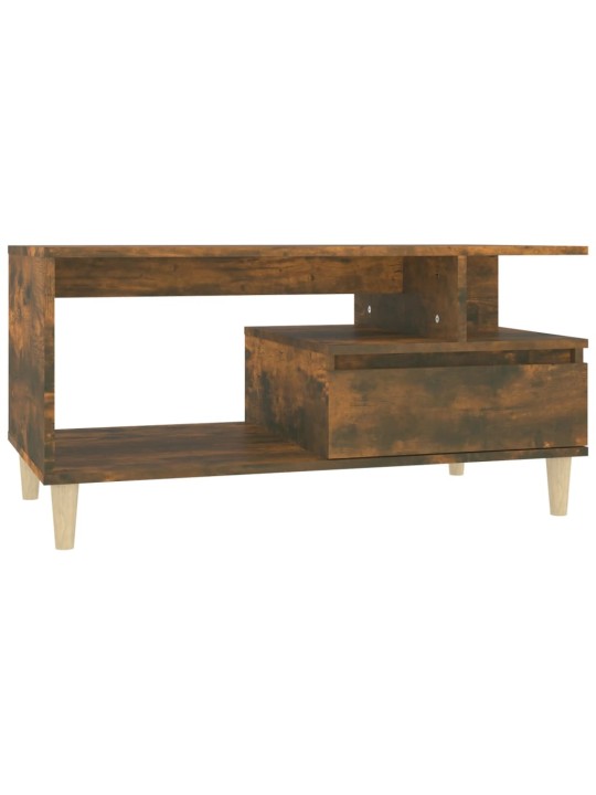 Konferenční stolek kouřový dub 90x49x45 cm kompozitní dřevo