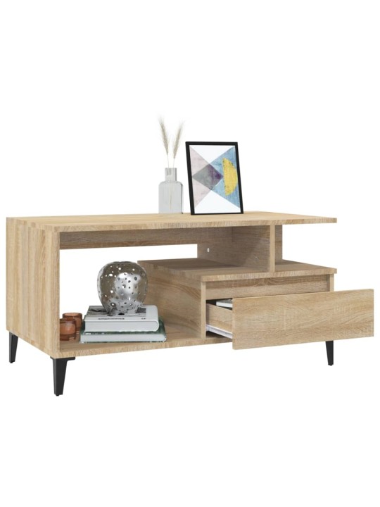 Konferenční stolek dub sonoma 90x49x45 cm kompozitní dřevo