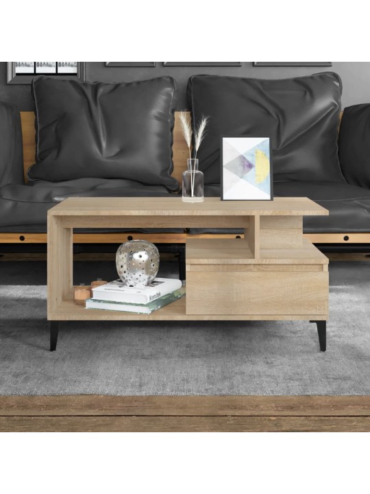 Konferenční stolek dub sonoma 90x49x45 cm kompozitní dřevo