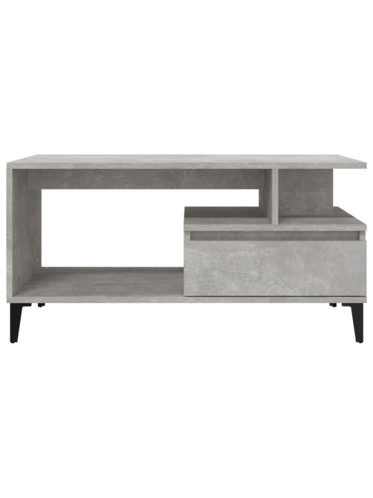 Konferenční stolek betonově šedý 90x49x45 cm kompozitní dřevo