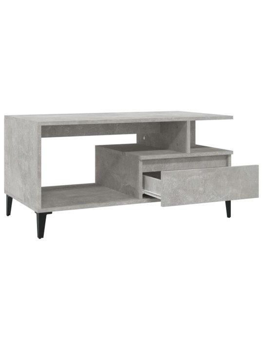 Konferenční stolek betonově šedý 90x49x45 cm kompozitní dřevo