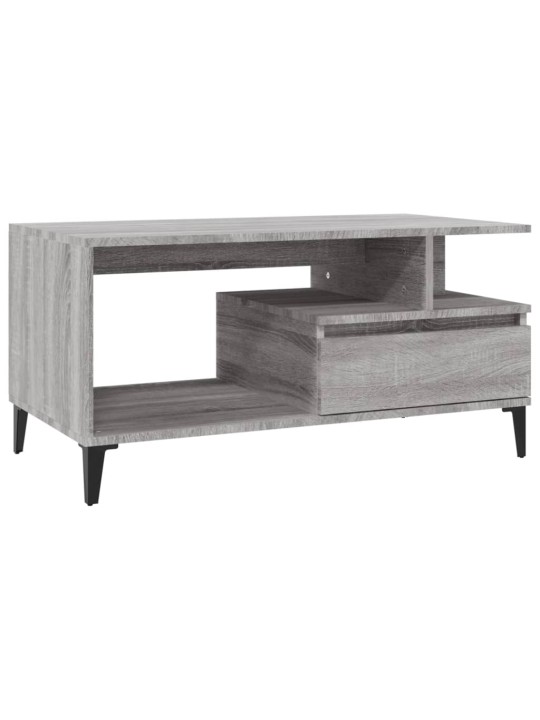 Konferenční stolek šedý sonoma 90 x 49 x 45 cm kompozitní dřevo