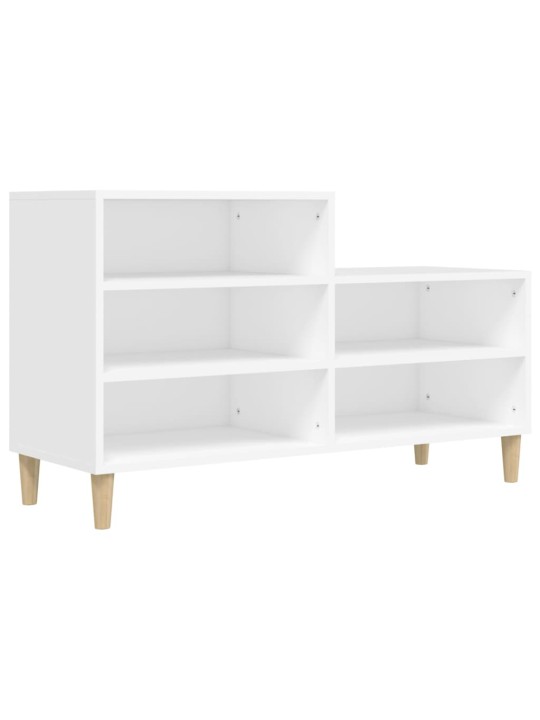 Botník bílý 102x36x60 cm kompozitní dřevo