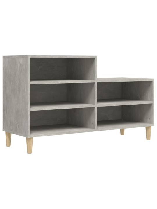 Botník betonově šedý 102x36x60 cm kompozitní dřevo