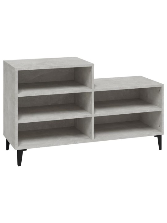 Botník betonově šedý 102x36x60 cm kompozitní dřevo