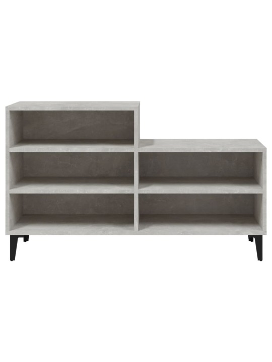 Botník betonově šedý 102x36x60 cm kompozitní dřevo