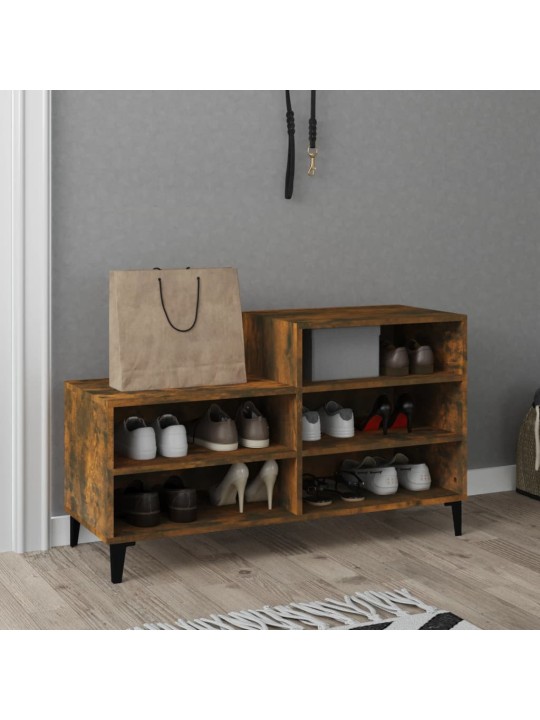 Botník kouřový dub 102x36x60 cm kompozitní dřevo
