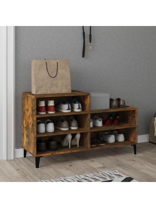 Botník kouřový dub 102x36x60 cm kompozitní dřevo