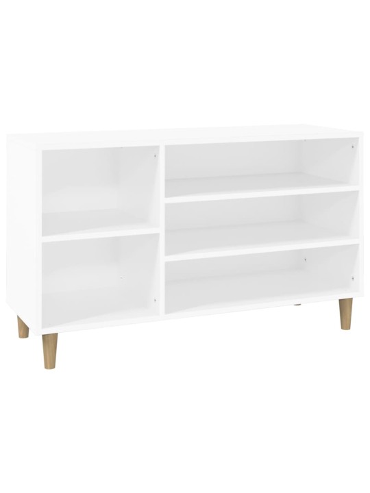 Botník bílý 102x36x60 cm kompozitní dřevo