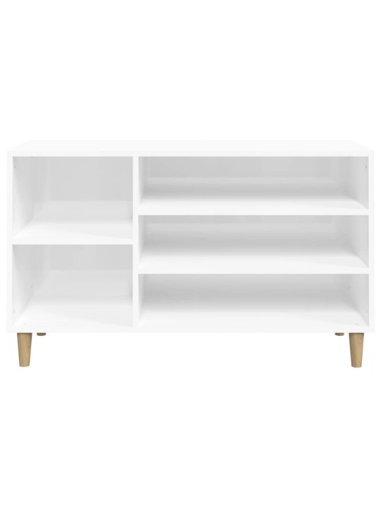 Botník bílý s vysokým leskem 102x36x60 cm kompozitní dřevo