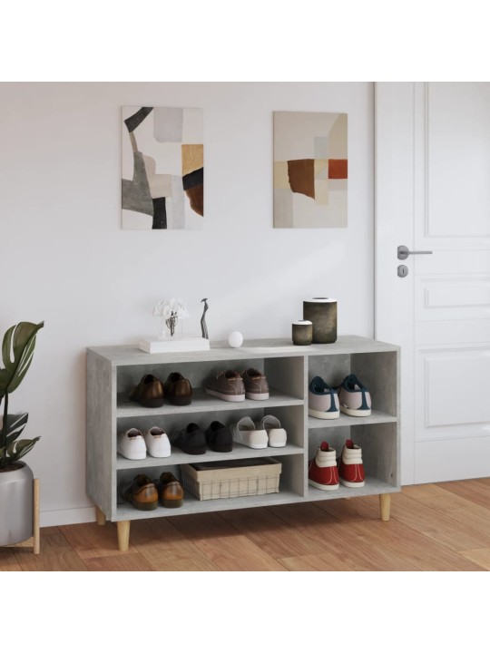 Botník betonově šedý 102x36x60 cm kompozitní dřevo