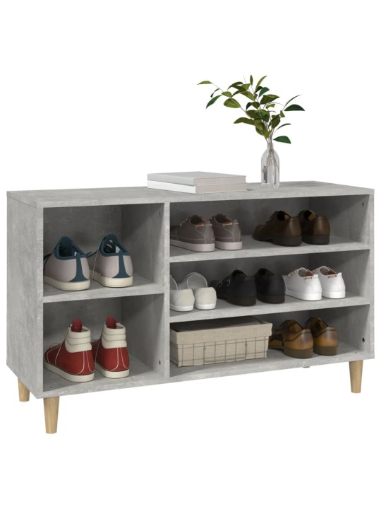 Botník betonově šedý 102x36x60 cm kompozitní dřevo