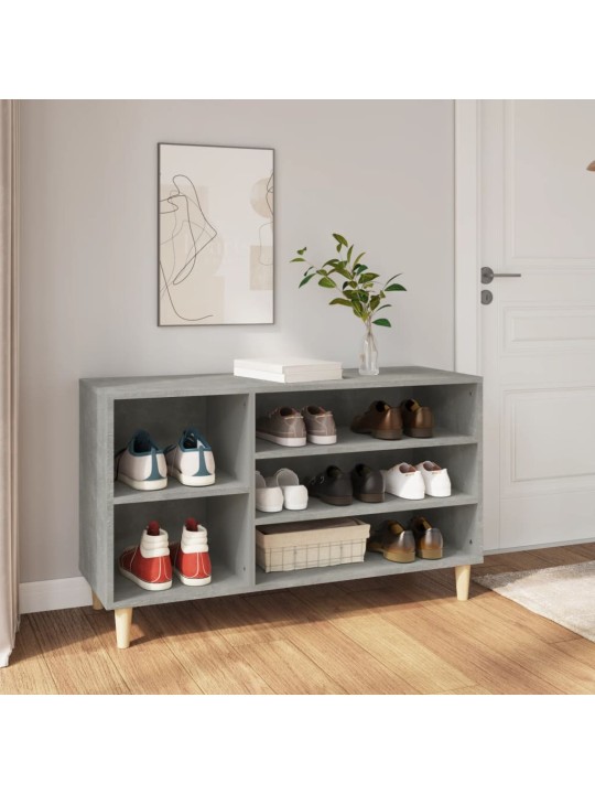 Botník betonově šedý 102x36x60 cm kompozitní dřevo