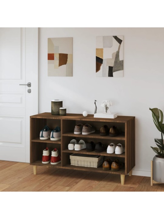 Botník hnědý dub 102x36x60 cm kompozitní dřevo