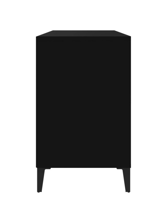 Botník černý 102x36x60 cm kompozitní dřevo