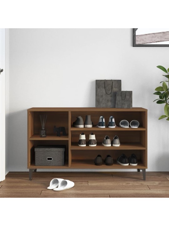 Botník hnědý dub 102x36x60 cm kompozitní dřevo