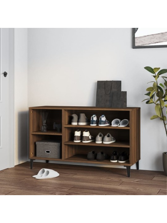 Botník hnědý dub 102x36x60 cm kompozitní dřevo