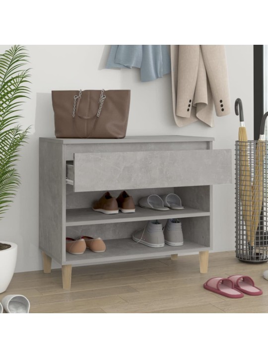 Botník betonově šedý 70x36x60 cm kompozitní dřevo