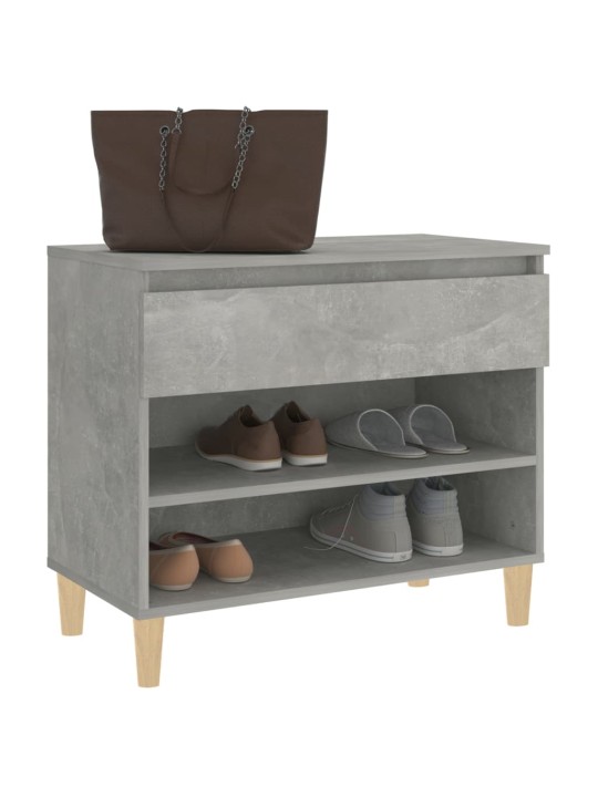 Botník betonově šedý 70x36x60 cm kompozitní dřevo