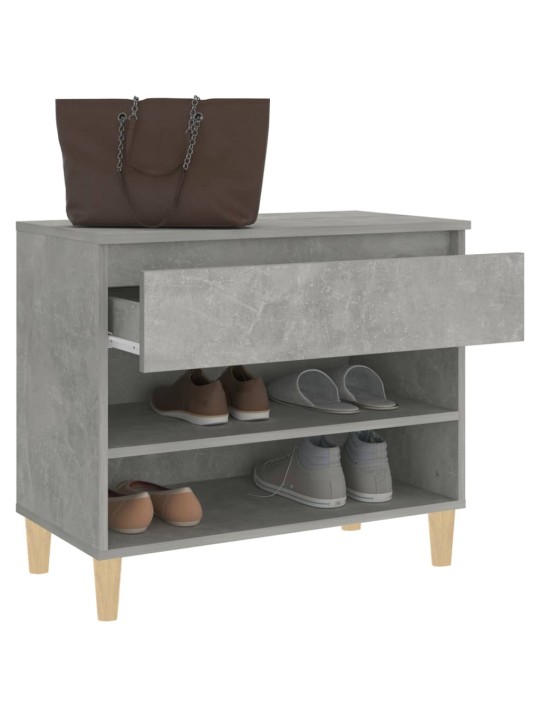 Botník betonově šedý 70x36x60 cm kompozitní dřevo