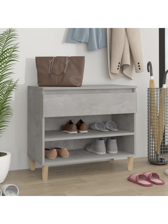 Botník betonově šedý 70x36x60 cm kompozitní dřevo