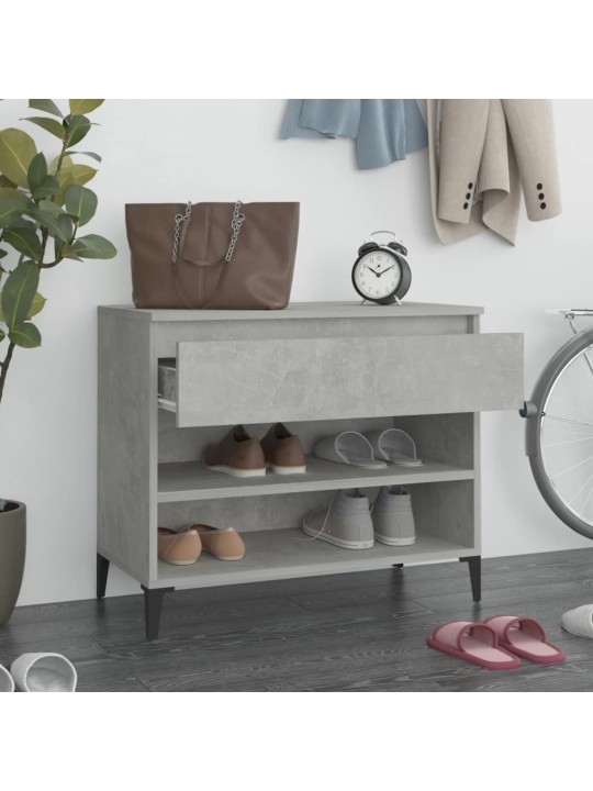 Botník betonově šedý 70x36x60 cm kompozitní dřevo