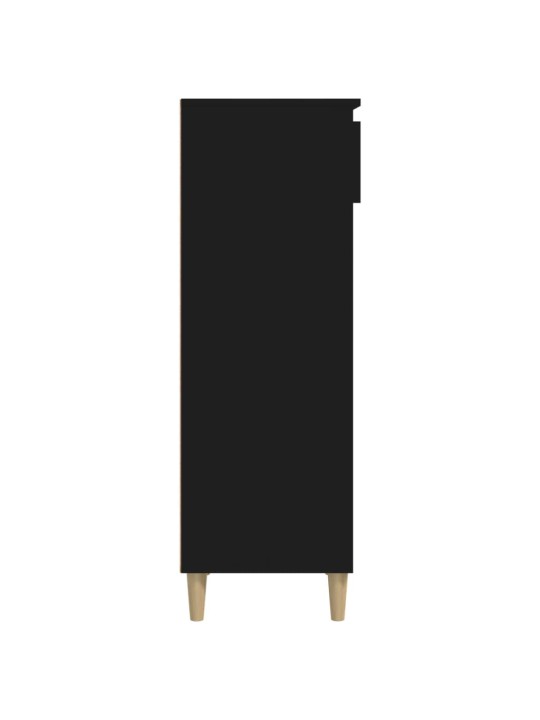 Botník černý 40x36x105 cm kompozitní dřevo