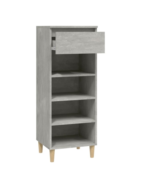 Botník betonově šedý 40x36x105 cm kompozitní dřevo