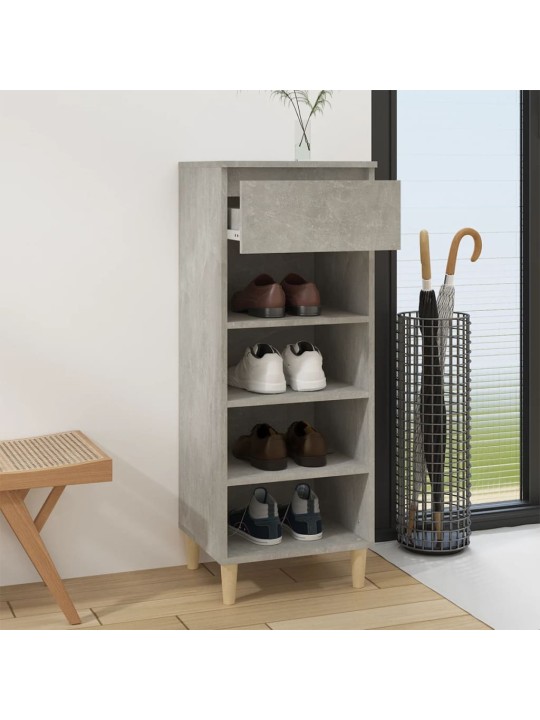 Botník betonově šedý 40x36x105 cm kompozitní dřevo